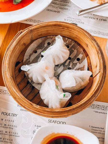 4 Dumplings at Red Ginger Dim Sum and Tapas in Asheville