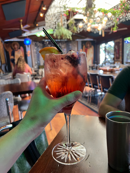 Sangria at Stoney Knob Cafe