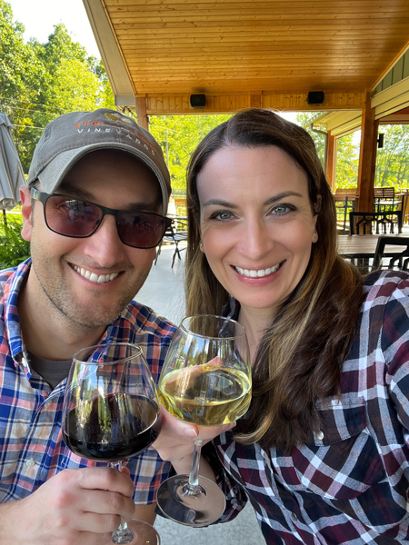 Christine and Tom at Souther Williams Vineyard