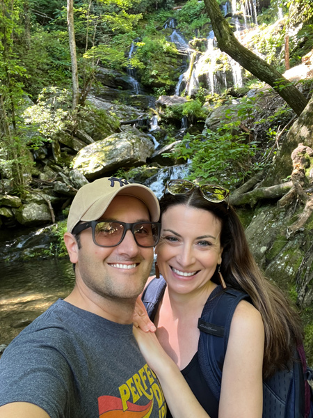 Christine and Tom at Catawba Falls
