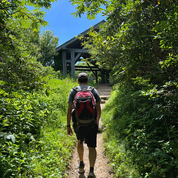 Tom on Craggy Gardens Trail