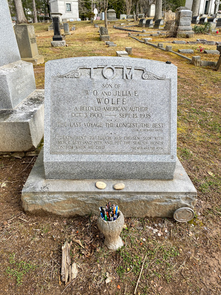 Thomas Wolfe's Grave at Riverside Cemetery