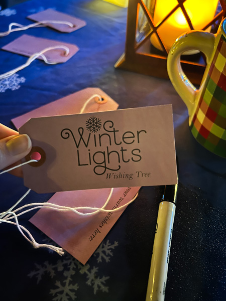 Winter Lights wish ornament