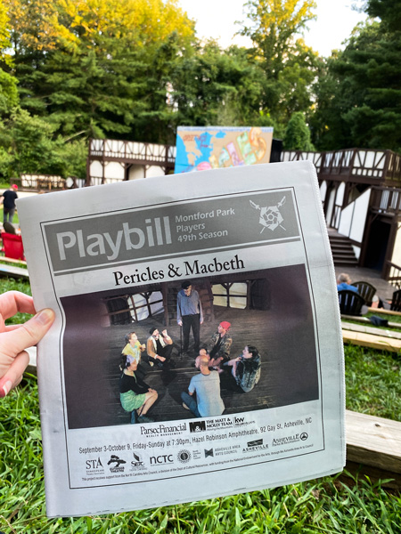 Shakespeare in the Park playbill