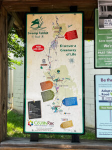 Swamp Rabbit Trail Guide To Fun Sights And Stops Uncorked Asheville   Swamp Rabbit Trail Map 225x300 