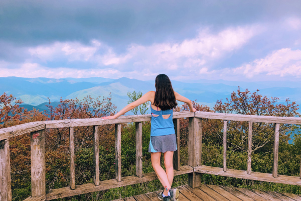 Christine at Mount Pisgah Summit