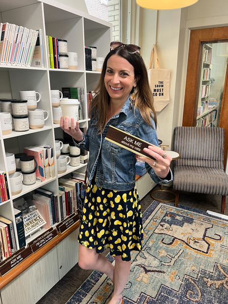 Christine at M. Judson Booksellers