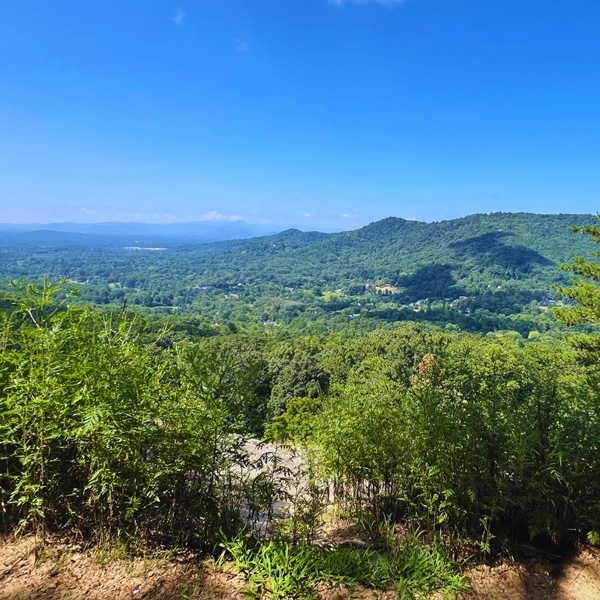 Haw Creek Overlook view