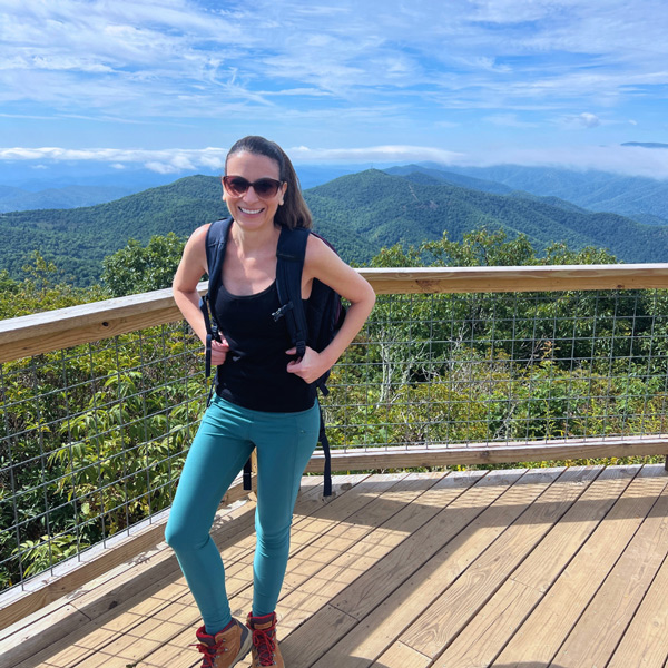 Christine on Mount Pisgah Summit