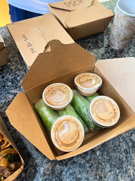 DTK Thai Kitchen takeout Fresh Rolls