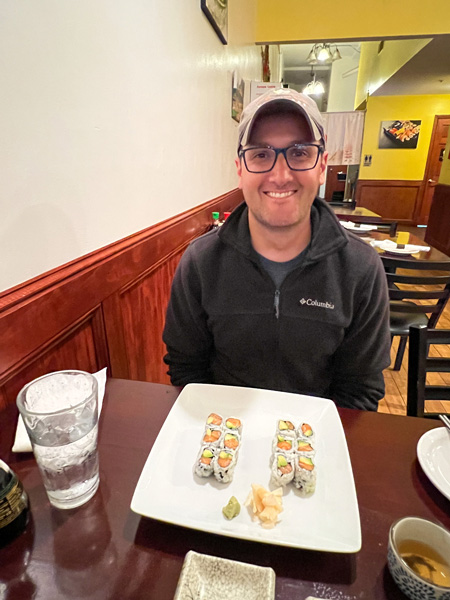 Miyako House sushi rolls